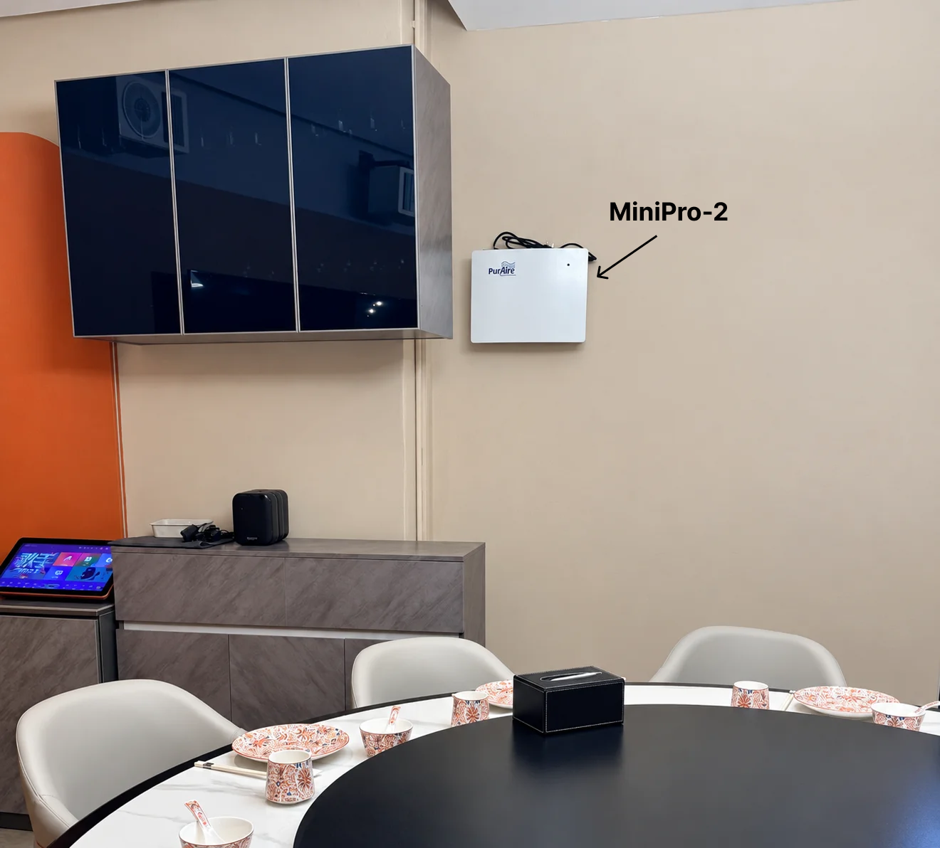 PurAire MiniPro-2 VIP room installation.