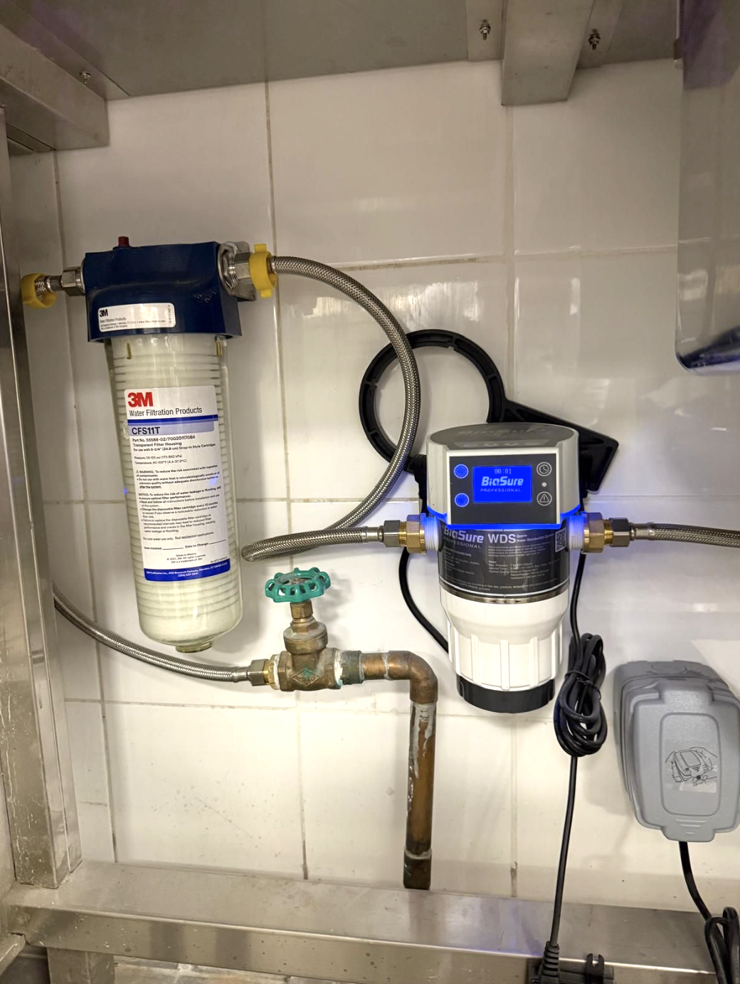 SG-WDS Installed in central kitchen